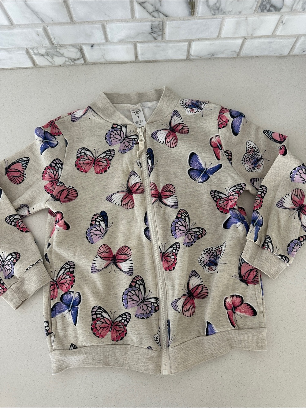 Girls Zip Up Hoodie Size 7
